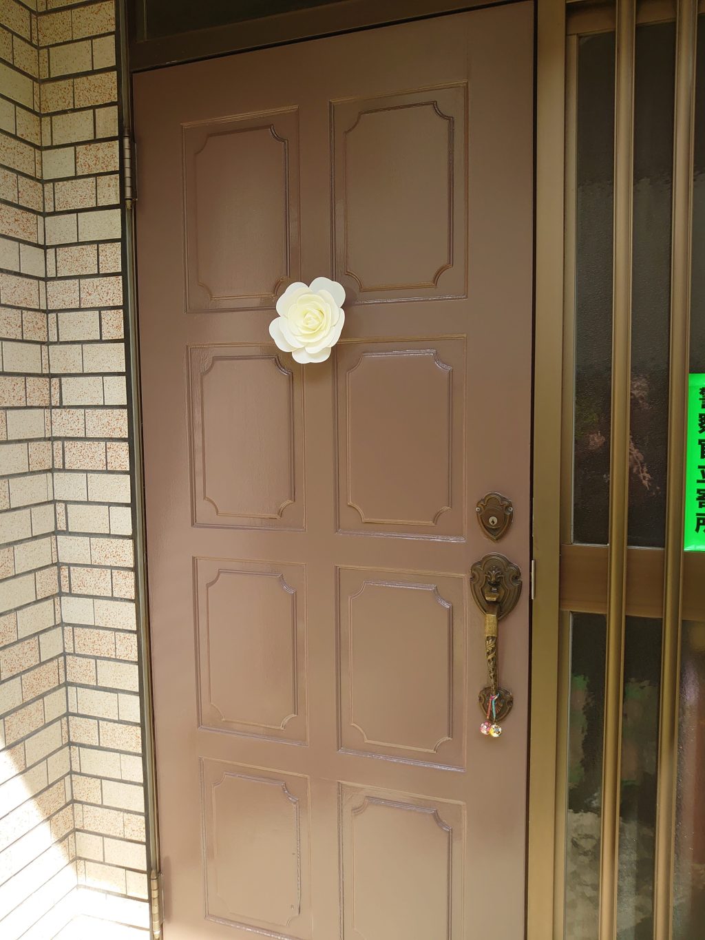 さいたま市　玄関ドアの塗装修繕アフター