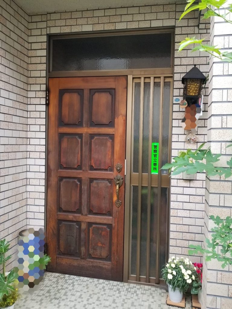さいたま市　玄関ドアの塗装修繕