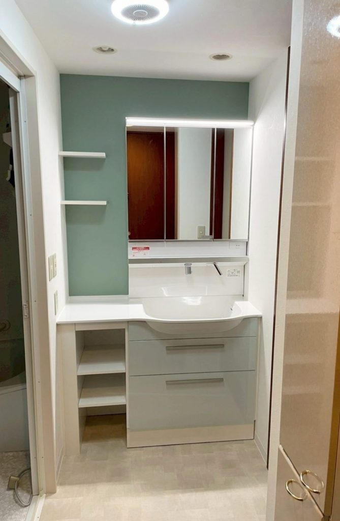 川口市　洗面台の交換