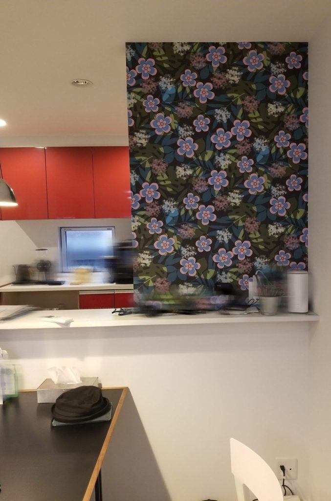 さいたま市　キッチンL字壁タイル